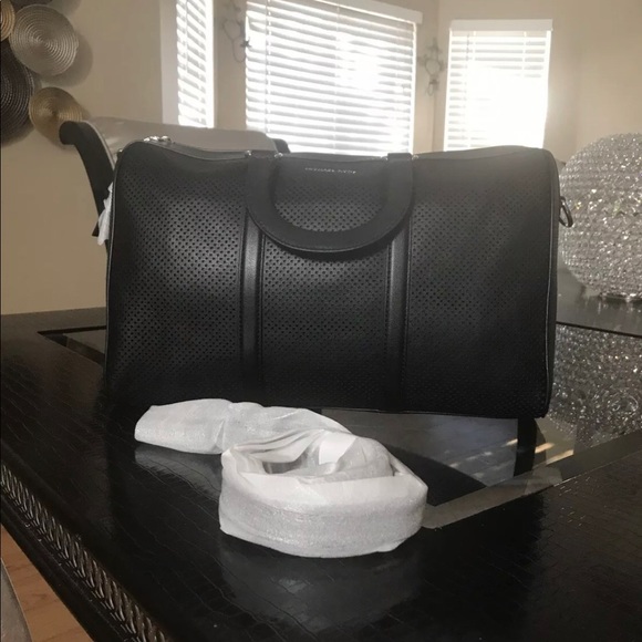 Michael Kors Libby Perforated Leather Gym Bag - Picture 4 of 10